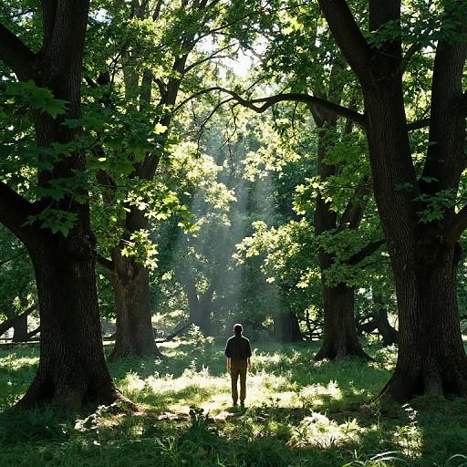 Serene Forest Glade with Fonsi