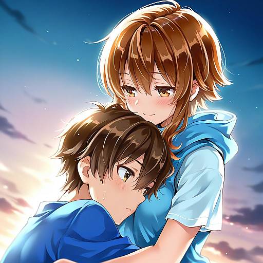 Illustration of Amamiya hibiya, kagerou project in the style of At classics