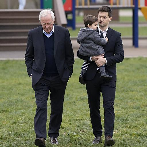 Family Walk in the Park Scene