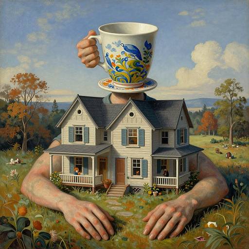 Surreal Hyper-Realistic Dreamlike Portrait