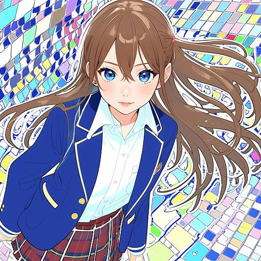 Illustration of Anzu (ensemble stars!), ensemble stars! in the style of Beijuu