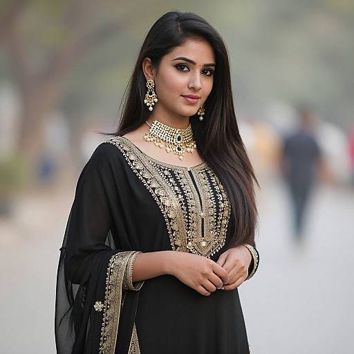 Pakistani Ghagra Solo Portrait