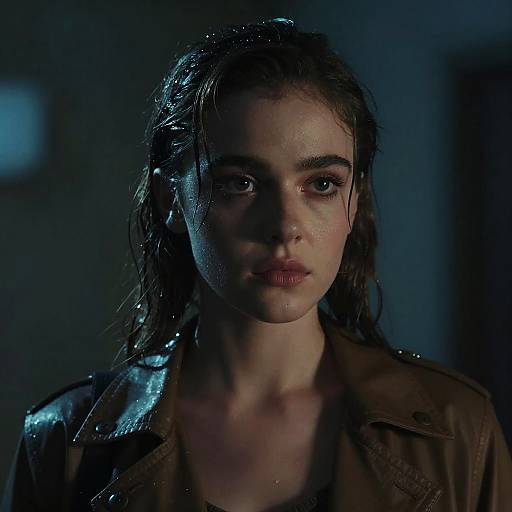 Natalia Dyer Inspired Film Noir Portrait