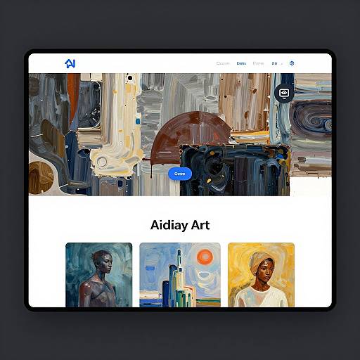 Innovative AI-Generated Mixed Media Art