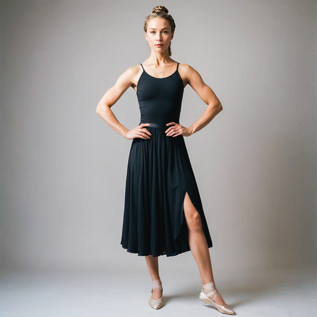 Elegant Ballet Dancer in Studio Setting