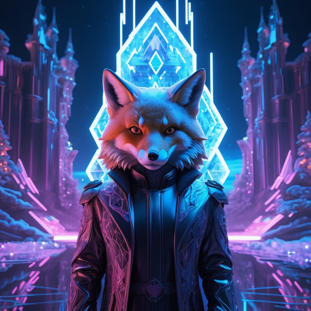 Cinematic Dystopian Fox Portrait