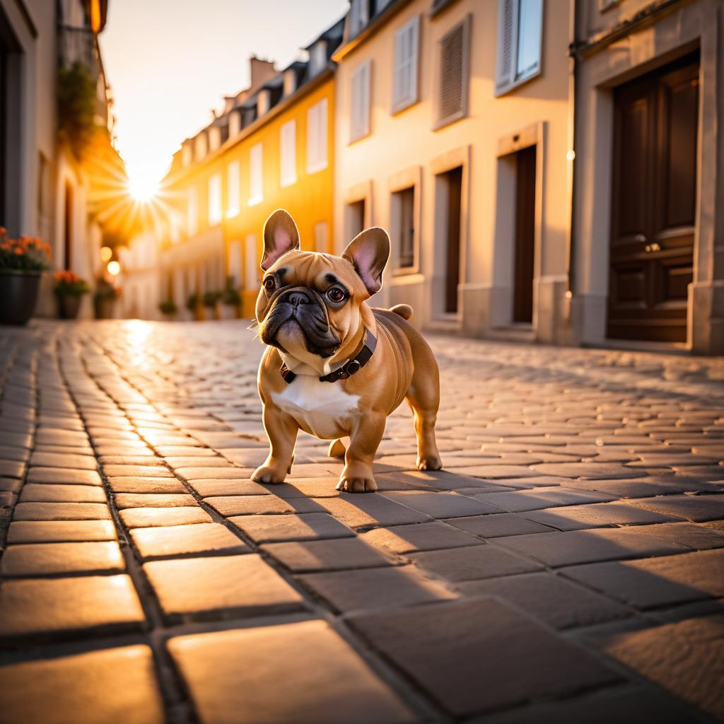 Captivating French Bulldog at Sunset