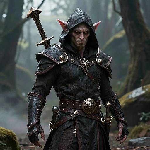 Handsome Goblin Warlock Fighter