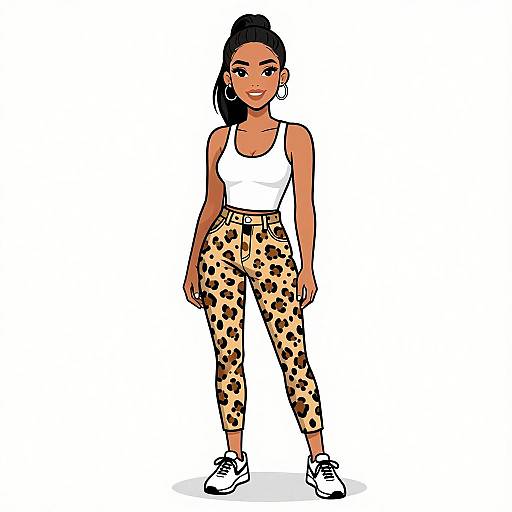 Smiling Woman in Casual Streetwear