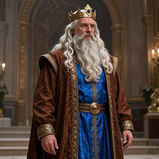 Majestic King in Fantasy Hall