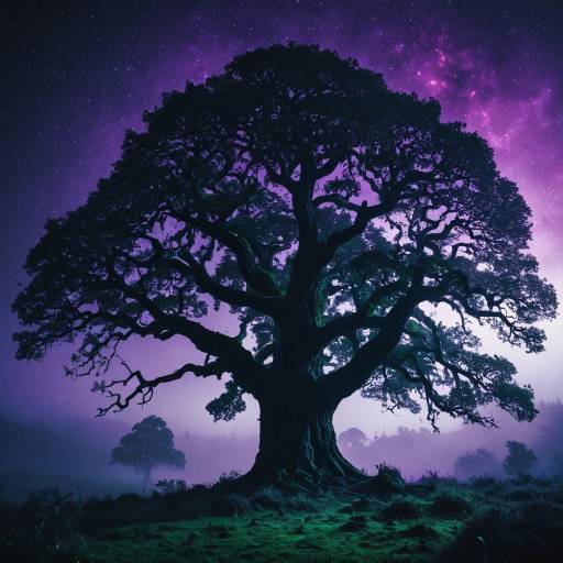 Mystical Glow of an Ancient Tree