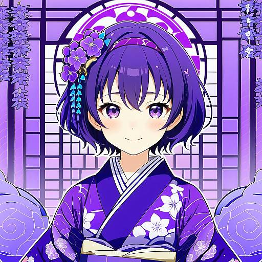 Illustration of Haruka (new year) (blue archive), blue archive in the style of Karamoneeze