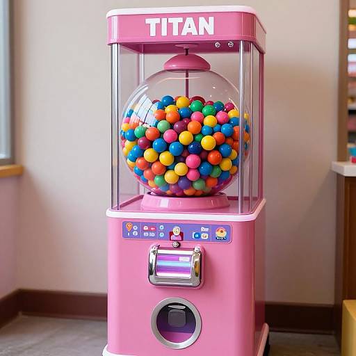 Titan Round Gumball Machine Illustration