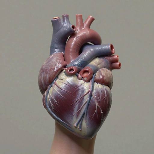 Photorealistic Hand Squeezing Heart