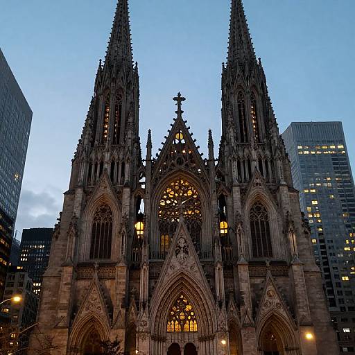 Twilight Glow of Urban Cathedrals