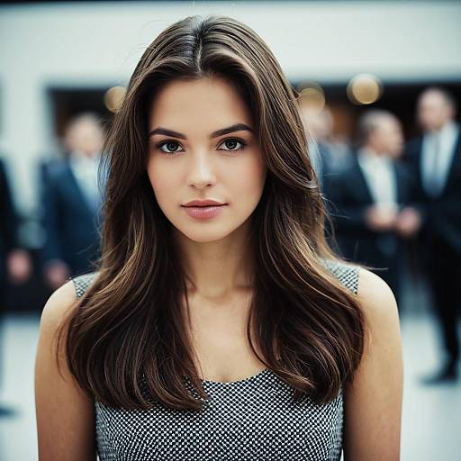 Confident Young Woman at Interview