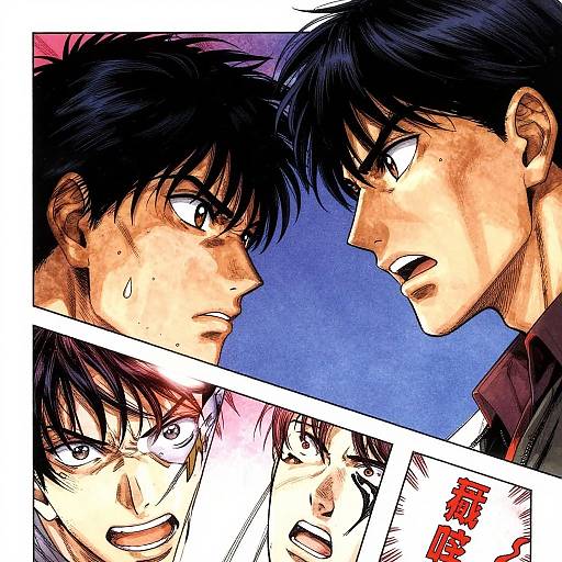 Dramatic Manwha Character Confrontation