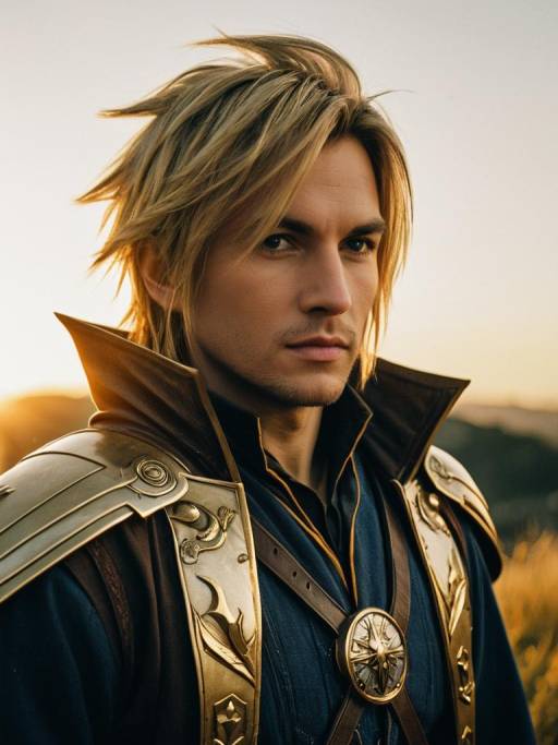Man in Final Fantasy Inspired Costume Outdoor Portrait Man in Final Fantasy Inspired Costume Outdoor Portrait