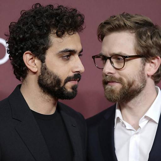 Close-Up Portrait of Two Men