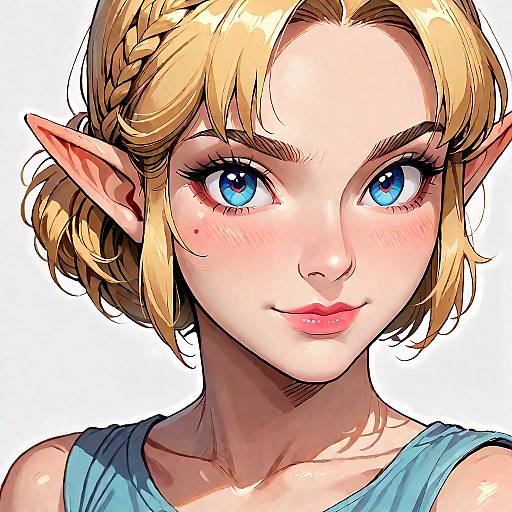 Princess Zelda in Marker Art Style