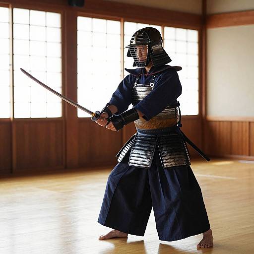 Samurai Light Armor Training Scene