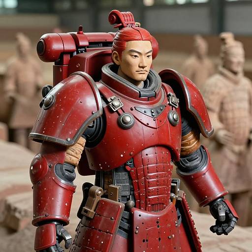 Terracotta Warrior Mech Pilot Samurai