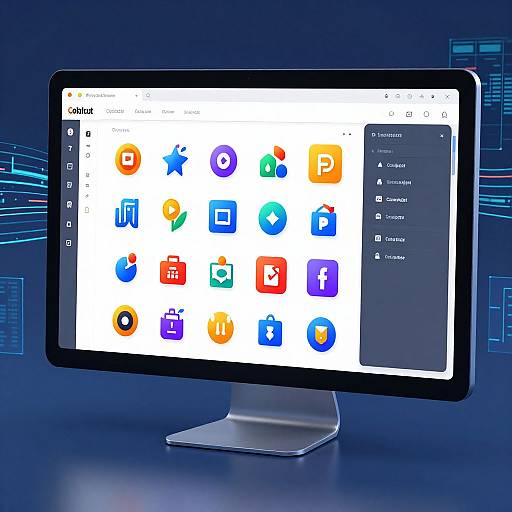 Colorful AI Clip Art Generator Interface