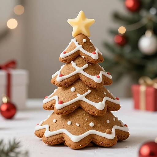 Festive Gingerbread Christmas Tree