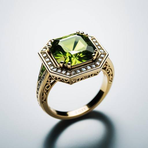 Elegant Baroque Gold Engagement Ring Photography