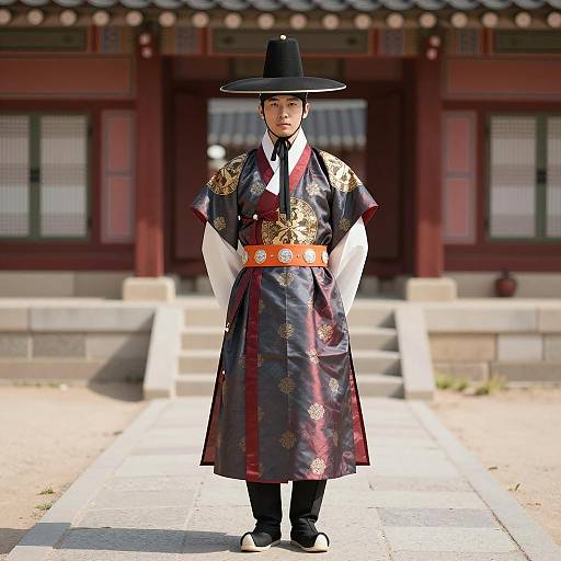 Traditional Korean Male Costume Photography