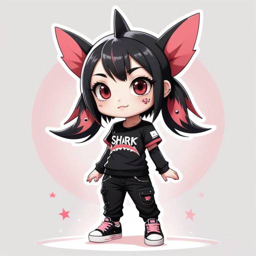 Charming Chibi Character in Kawaii Style