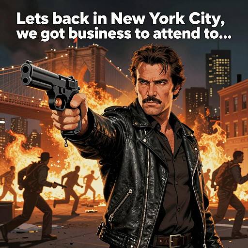 Charlie Bronson in Fiery New York City