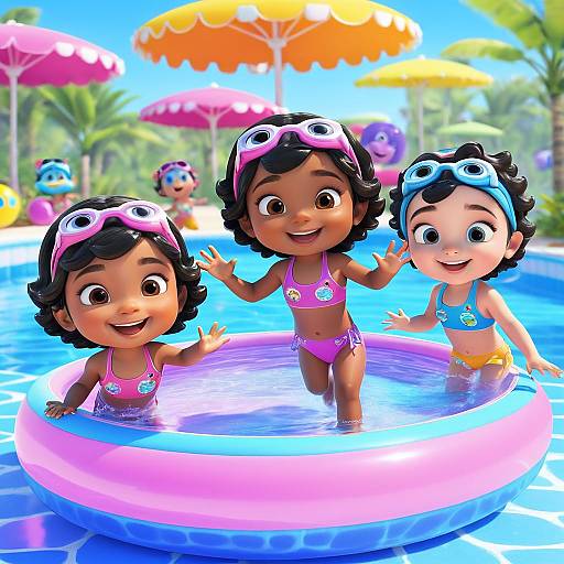 Oreo-Dora Style Poolside Swim Lesson