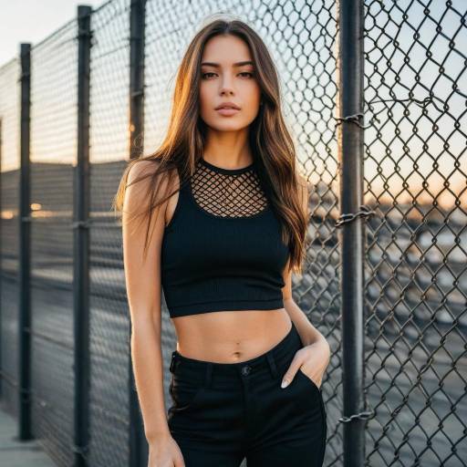 Confident Young Woman in Urban Setting