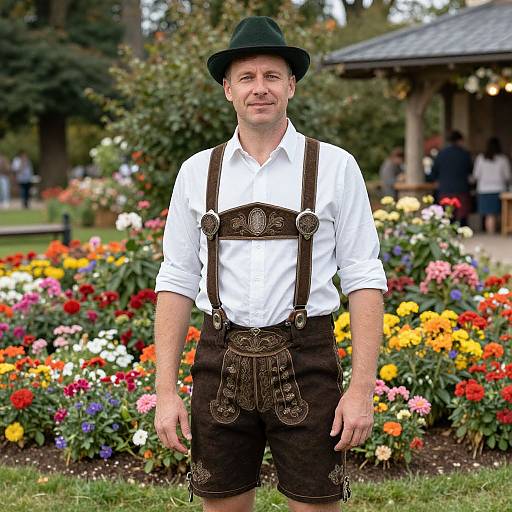Oktoberfest Male Costume in Garden