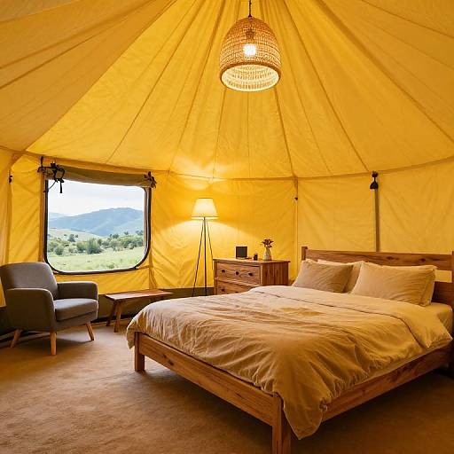 Cozy Glamping Tent Interior Design
