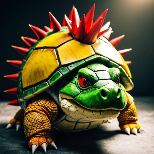 Bowser Jr. Cosplay in Soft Lighting