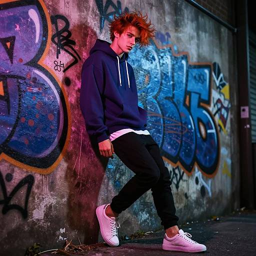 Ginger Male Model Urban Streetwear