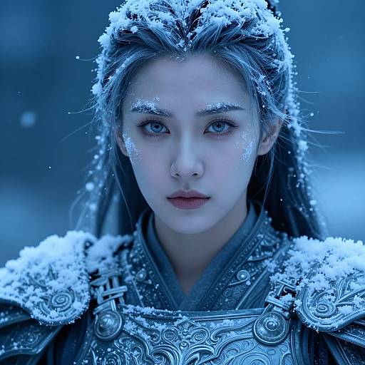 Ice Warrior with Frosted Armor