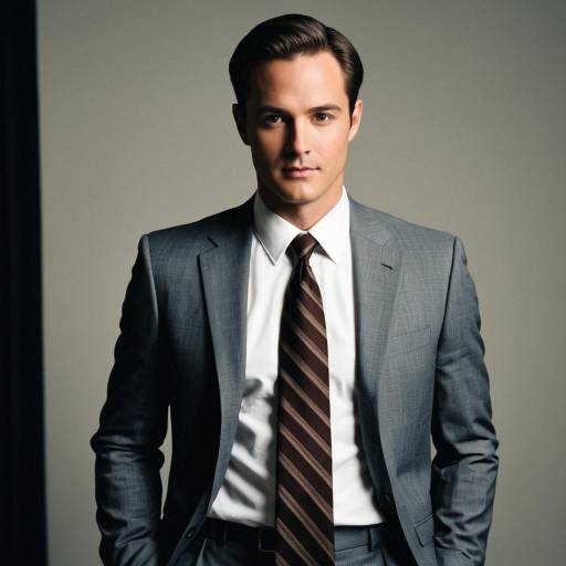 Confident Man in Sharp Grey Suit