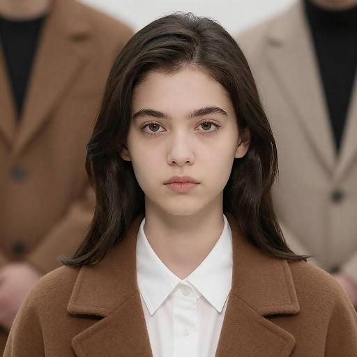 Close-Up Portrait of a Young Woman