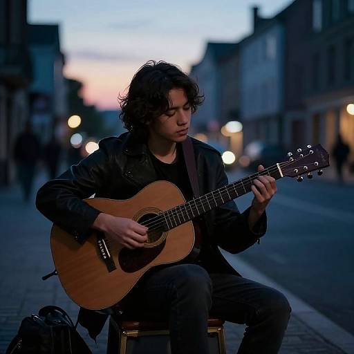 Twilight Street Musician's Melodic Journey