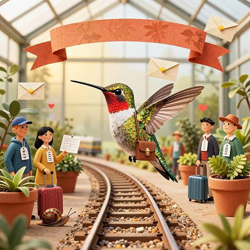 Hummingbird Mail Carrier at Greenhouse Station