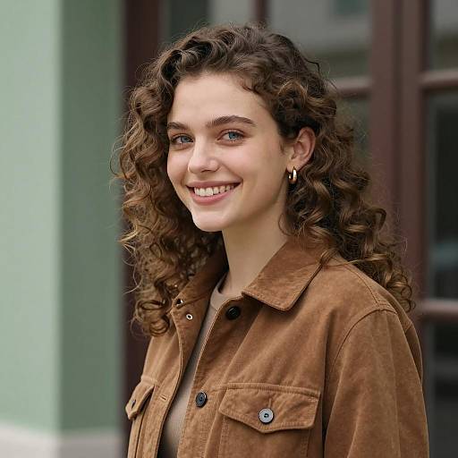 Portrait of a Smiling Young Woman