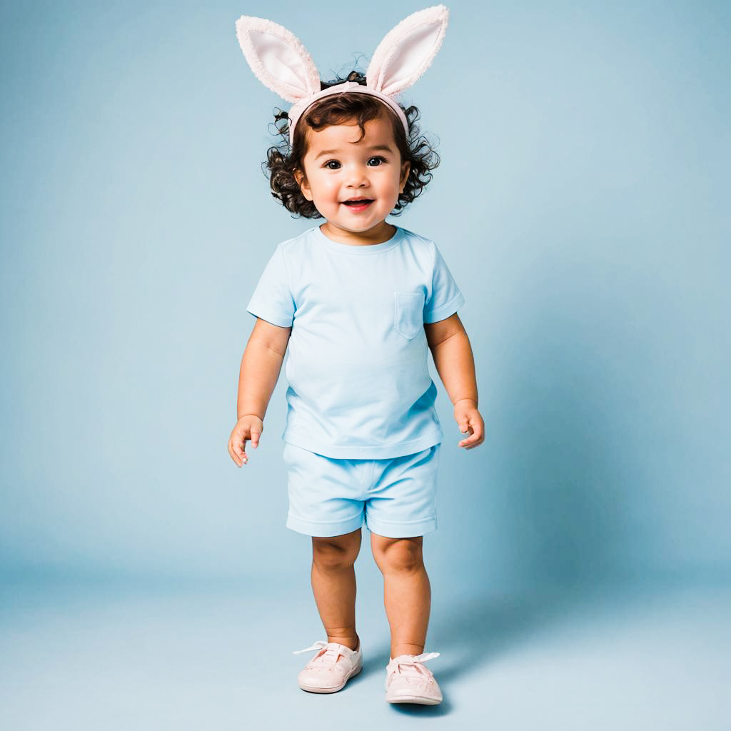 Charming Toddler in Easter Fashion