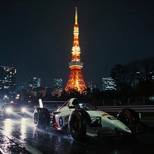 Low-Angle Tokyo Hypercars at Night