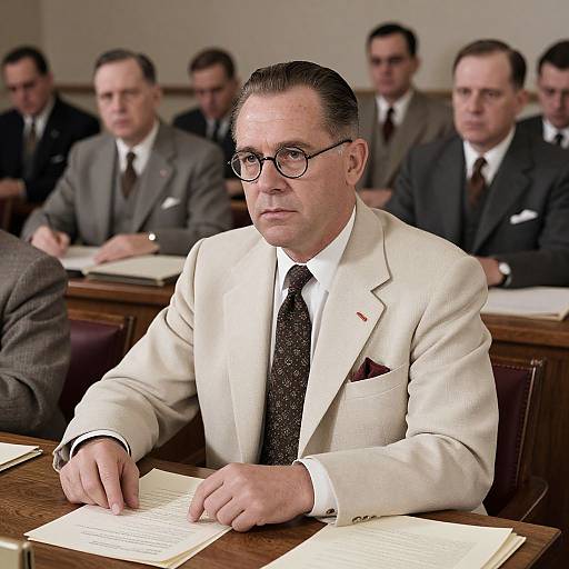 1950s Jury Deliberation Scene