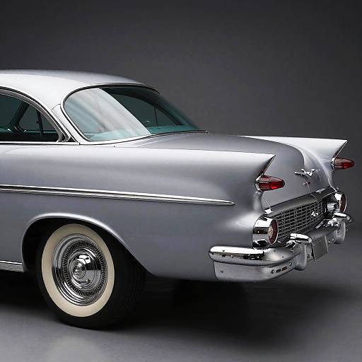 1950s Vintage Silver Classic Car