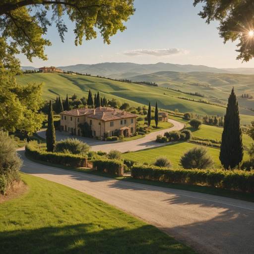 Sunlit Tuscan Retreat with Joyful Couple Sunlit Tuscan Retreat with Joyful Couple