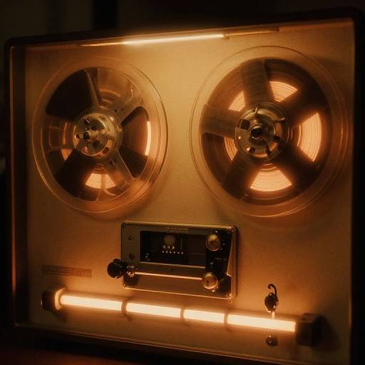 Vintage Analog Tape Player Scene